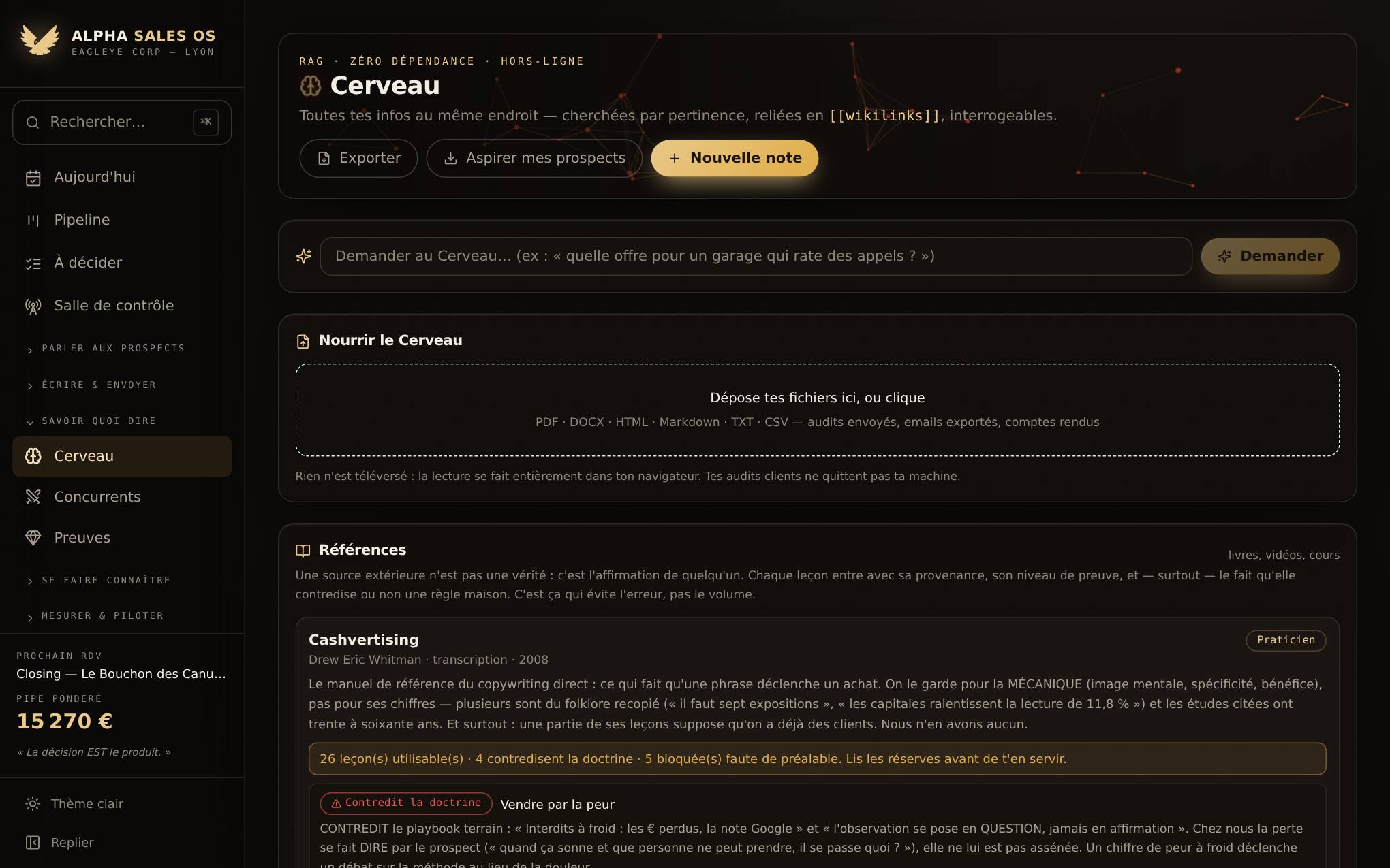 Alpha Sales OS — Le Cerveau